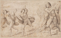 K 041
          <br/>
          Acis en Galatea vluchten voor Polyphemus
          <br/>
          <em>Badalocchio, Sisto (1581/5-1647) - kopie naar</em>